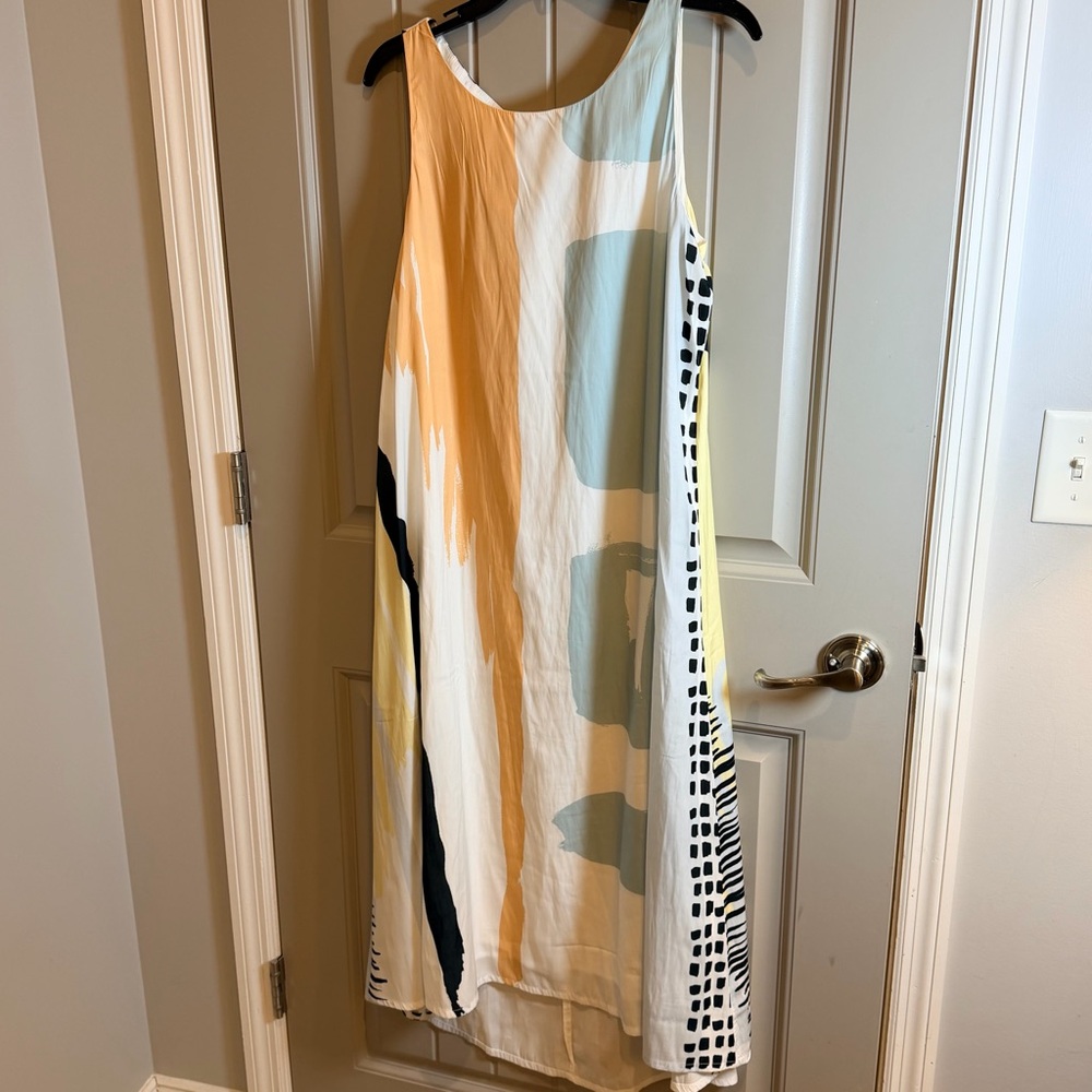 CHICOS Geometric halter dress Size 1 (small) NWT